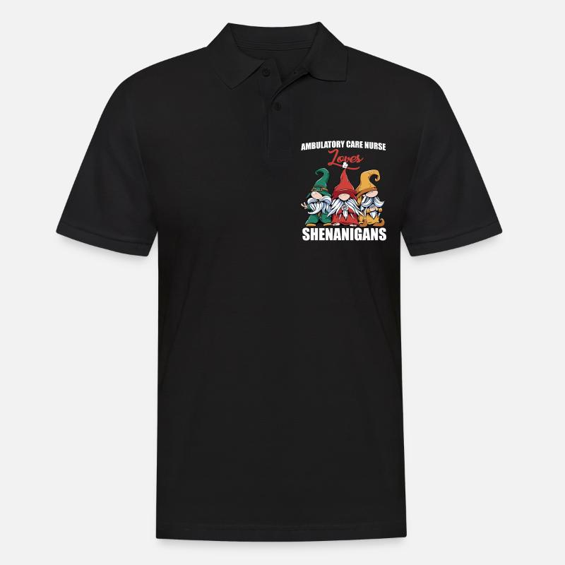 Ambulante Krankenschwester St. Patrick's Day - Männer Poloshirt - Schwarz