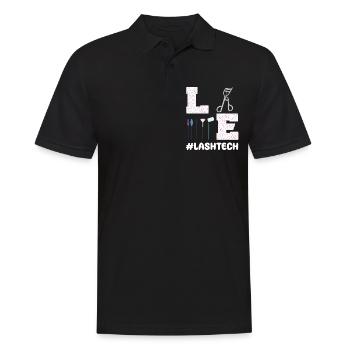 Equipement de technicien en cils Extensions de cils - Polo Homme - noir - Devant - Kai (181cm)