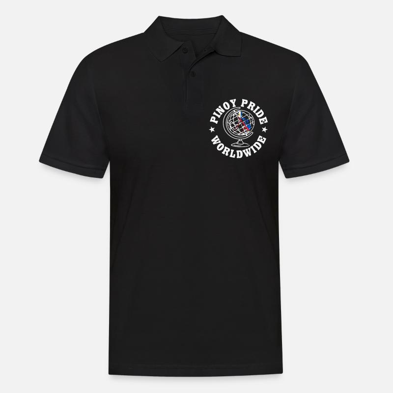 Philippinischer Stolz Geschenkidee - Männer Poloshirt - Schwarz