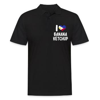 Banana Ketchup Shirt - Men's Polo Shirt - black - Front - Kai (181cm)