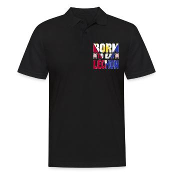 SGeboren frit pour manger du lechon - Polo Homme - noir - Devant - Kai (181cm)