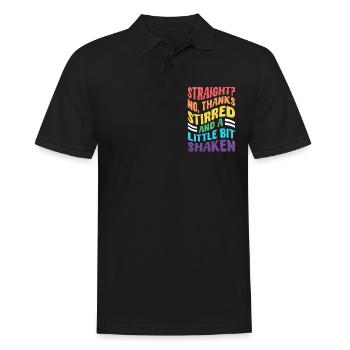 T-shirt drôle du mois de la fierté LGBTQ - Polo Homme - noir - Devant - Kai (181cm)