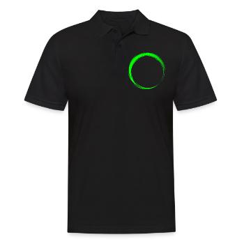 Circle icon shape - Men's Polo Shirt - black - Front - Kai (181cm)