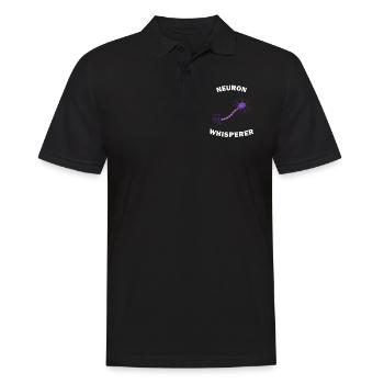 Neuron Whisperer - Männer Poloshirt - Schwarz - Vorne - Kai (181cm)