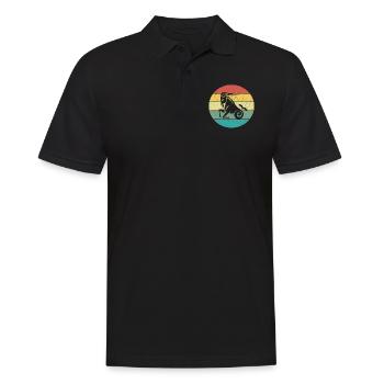Aquarius Capricorne Signe Rétro Vintage - Polo Homme - noir - Devant - Kai (181cm)