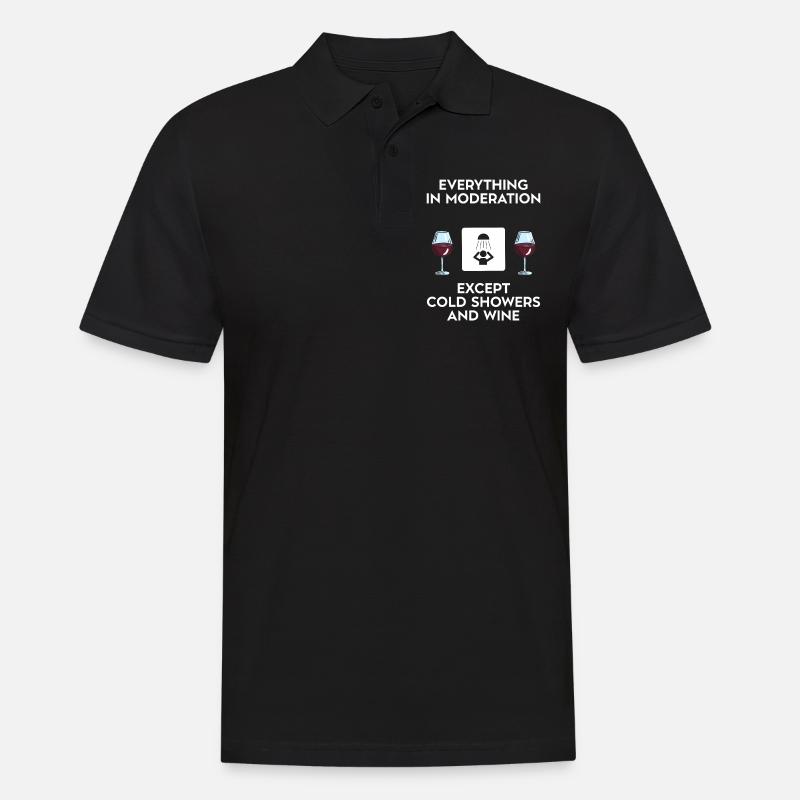Ice bath - Männer Poloshirt - Schwarz