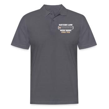 Funny Chai Tea - Men's Polo Shirt - charcoal grey - Front - Nico (186cm)