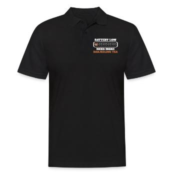 Darjeeling Tee - Männer Poloshirt - Schwarz - Vorne - Kai (181cm)