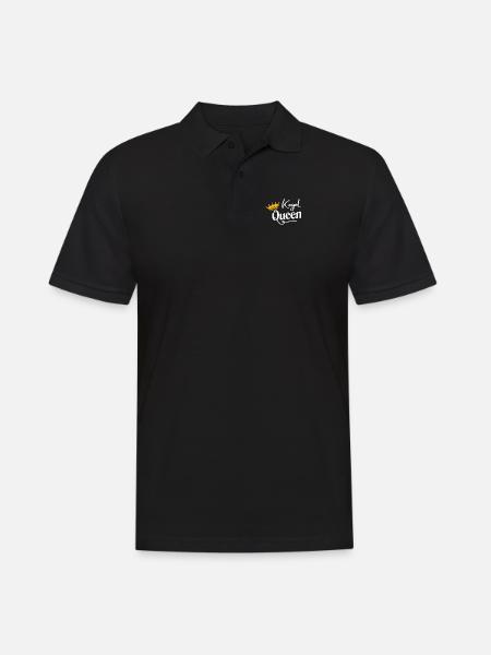 Kegel König Design für Sportkegler - Männer Poloshirt - Schwarz