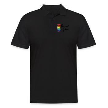 This Is Not A Phase Gay Pride Month | LGBT - Men's Polo Shirt - black - Front - Kai (181cm)