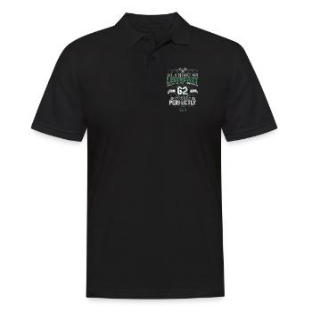 Vintage Légendaire - Vieilli parfaitement 62ème anniversaire - Polo Homme - noir - Devant - Kai (181cm)