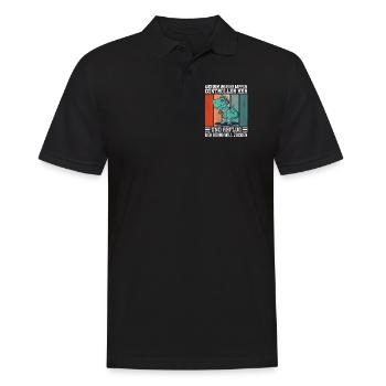 Aus Dem Weg Ihr Lappen der König Will Zocken Gamer - Männer Poloshirt - Schwarz - Vorne - Kai (181cm)