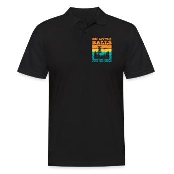 No Little Balls Just Big Discs Lustiges Disc Golf - Männer Poloshirt - Schwarz - Vorne - Kai (181cm)