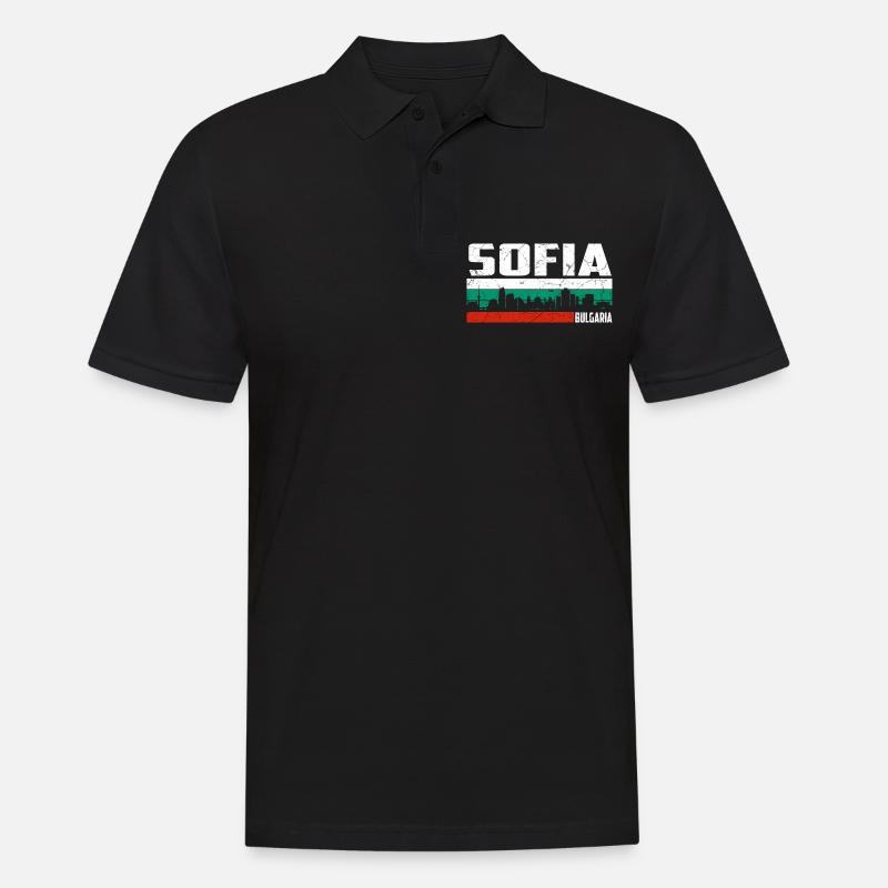 Sofia Bulgarien - Männer Poloshirt - Schwarz