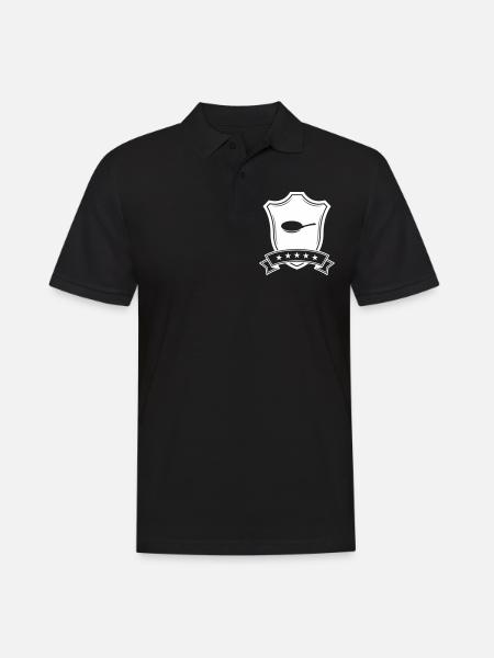 Pfanne wappen - Männer Poloshirt - Schwarz