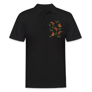 Neuseeland - Männer Poloshirt - Schwarz - Vorne - Kai (181cm)
