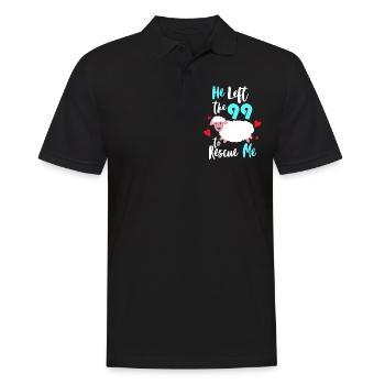 Jesus Christ Christian Religion Christianisme - Polo Homme - noir - Devant - Kai (181cm)