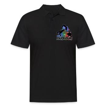 Parkour Freerunner Traceur Le Parcour parkourshirt - Männer Poloshirt - Schwarz - Vorne - Kai (181cm)