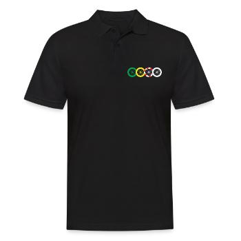008 C France Cycle Tour Sports Shirt Cyclisme - Polo Homme - noir - Devant - Kai (181cm)