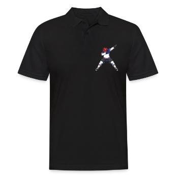 Eishockey - Männer Poloshirt - Schwarz - Vorne - Kai (181cm)