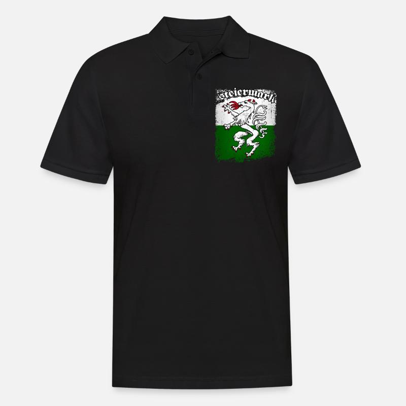 Steiermark - Männer Poloshirt - Schwarz