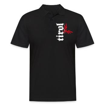 Tirol - Männer Poloshirt - Schwarz - Vorne - Kai (181cm)