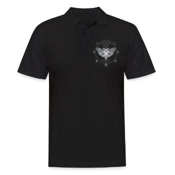 Mondphasen, Falter, Schwarze Magie - Männer Poloshirt - Schwarz - Vorne - Kai (181cm)