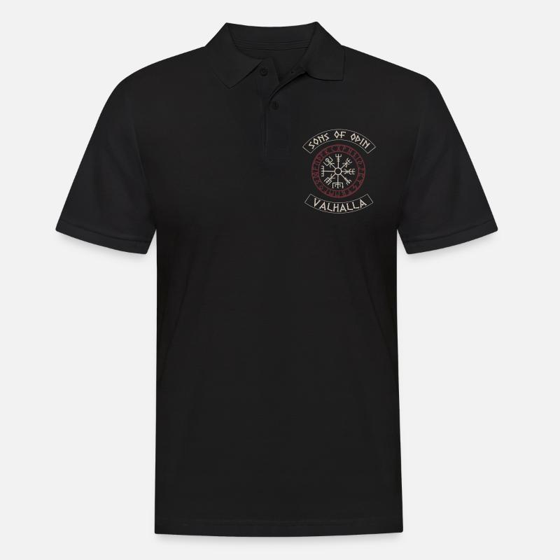 Fils d'Odin, Vikings, Vikings, Valhalla - Polo Homme - noir