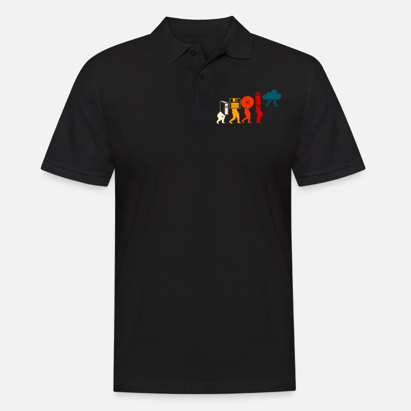 Cloud Programmer Evolution. - Men's Polo Shirt - black