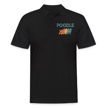 Pudel-Hundeliebhaber, Hunde - Männer Poloshirt - Schwarz - Vorne - Kai (181cm)