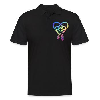 Irish tap dance - Men's Polo Shirt - black - Front - Kai (181cm)