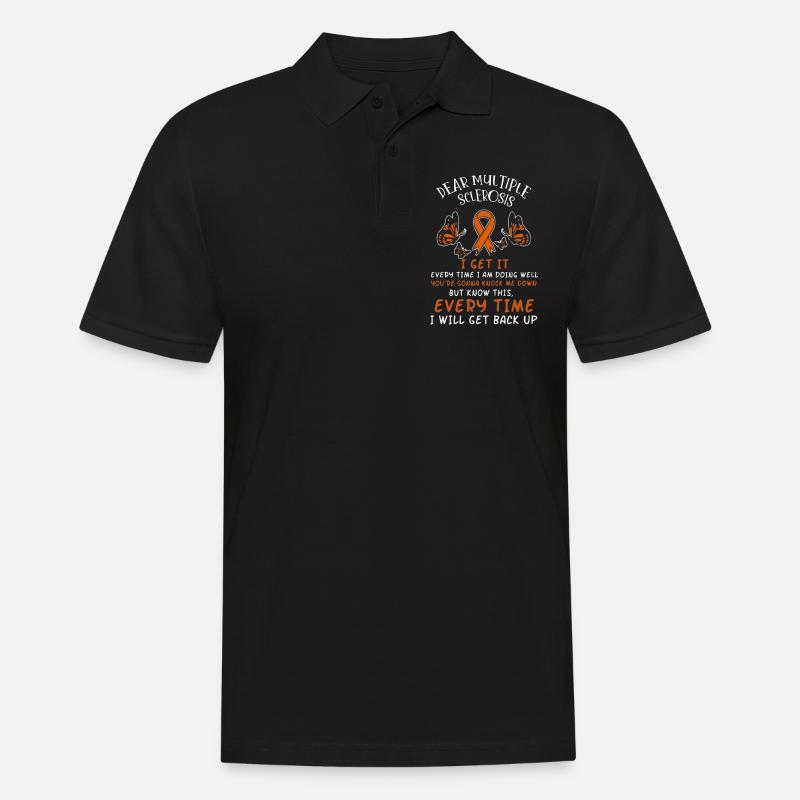 Multiple sclerosis sensitization. - Men's Polo Shirt - black