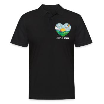Earth Day Retten Sie Jeden Tag Den Planeten - Männer Poloshirt - Schwarz - Vorne - Kai (181cm)