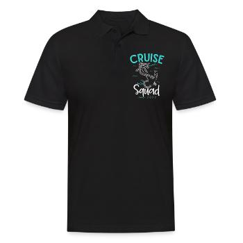 Cruise squad, cruise time, holiday cruise - Men's Polo Shirt - black - Front - Kai (181cm)