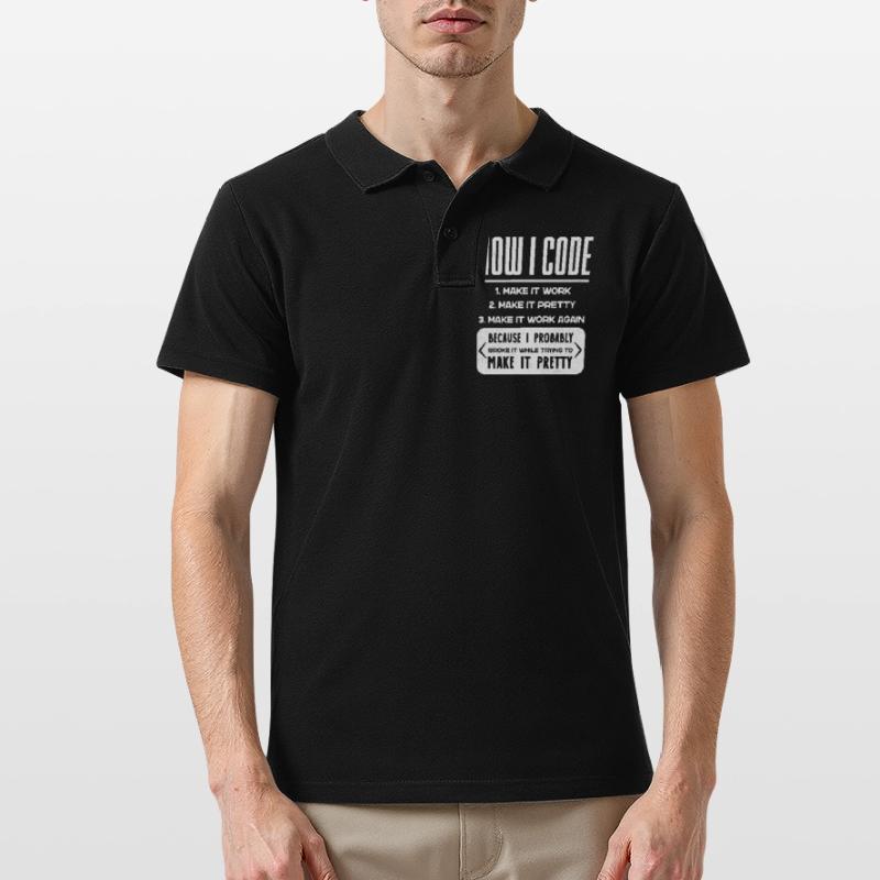 Programmeur, Code, Nerd, Programmation Polo Homme