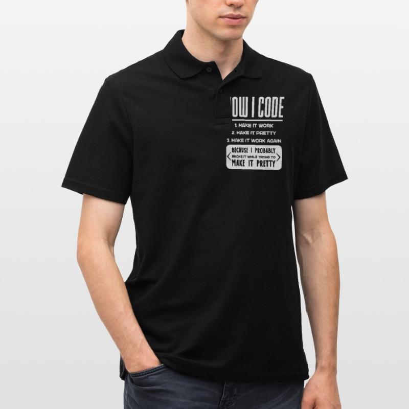 Programmeur, Code, Nerd, Programmation Polo Homme
