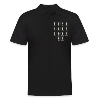 Griechische Mythologie, Griechischer Mythos Götter - Männer Poloshirt - Schwarz - Vorne - Kai (181cm)