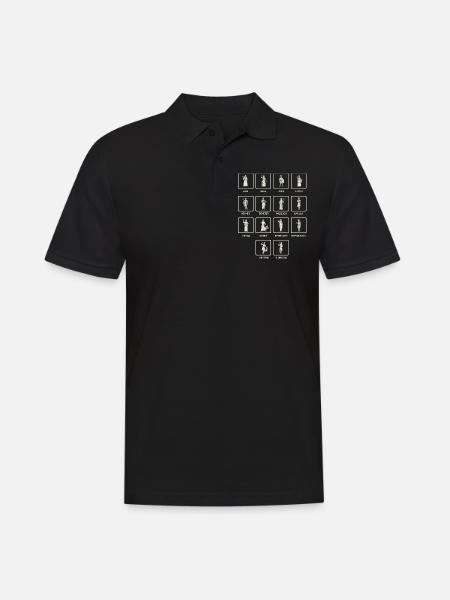 Mythologie grecque, mythe grec Dieux - Polo Homme - noir