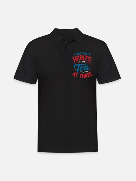 Teeliebhaber, Teetrinker, Tee, Teezeit - Männer Poloshirt - Schwarz