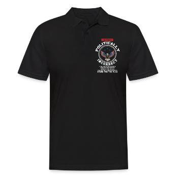 Politically Incorrect, Follow The Constitution - Men's Polo Shirt - black - Front - Kai (181cm)