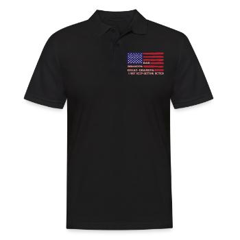 Papa Opa, Urenkel Opa - Männer Poloshirt - Schwarz - Vorne - Kai (181cm)