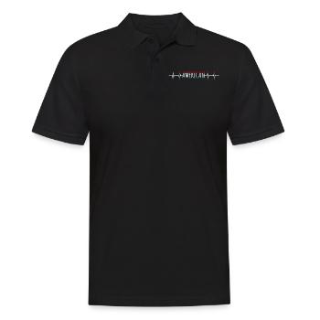 Amérique, American Patriot Star-Spangled Banner - Polo Homme - noir - Devant - Kai (181cm)