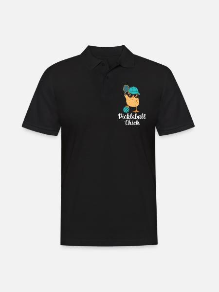 Pickleball-Chic, Pickleball Player - Men's Polo Shirt - black