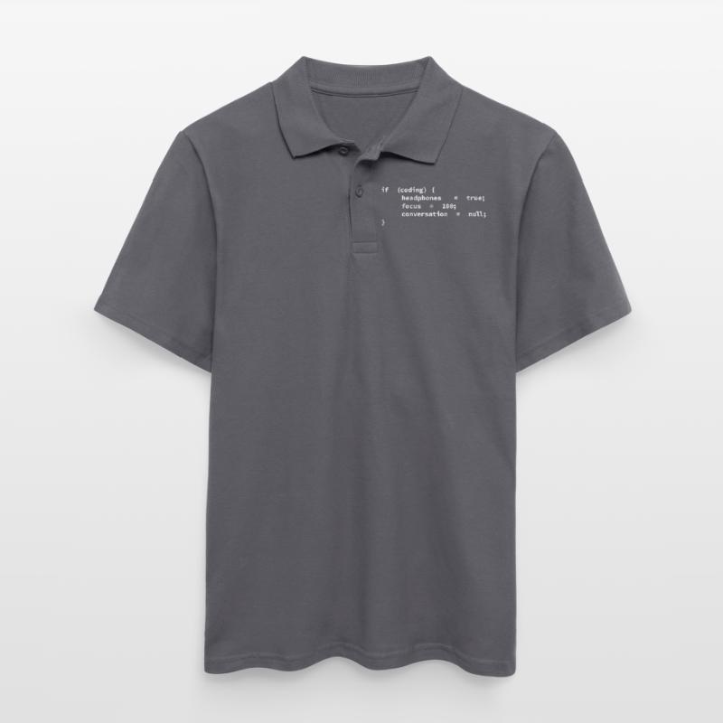 Kopfhörer, Codierer, Programmierer Codieren Männer Poloshirt