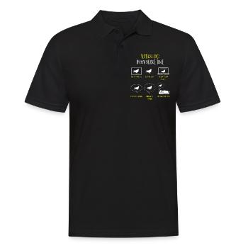 Pigeon breeding, pigeon fanciers, pigeons - Men's Polo Shirt - black - Front - Kai (181cm)