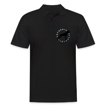 Boxer Sternenkreis 2 farb - Männer Poloshirt - Schwarz - Vorne - Kai (181cm)