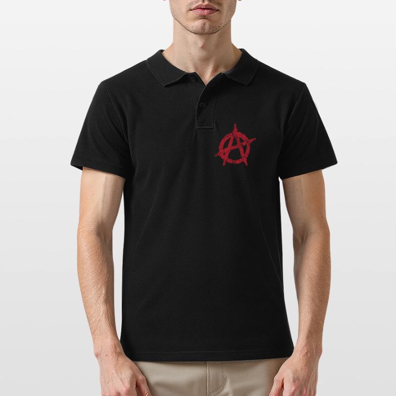 Anarchy symbol Anarchy anarchy anarchy anarchy Men's Polo Shirt
