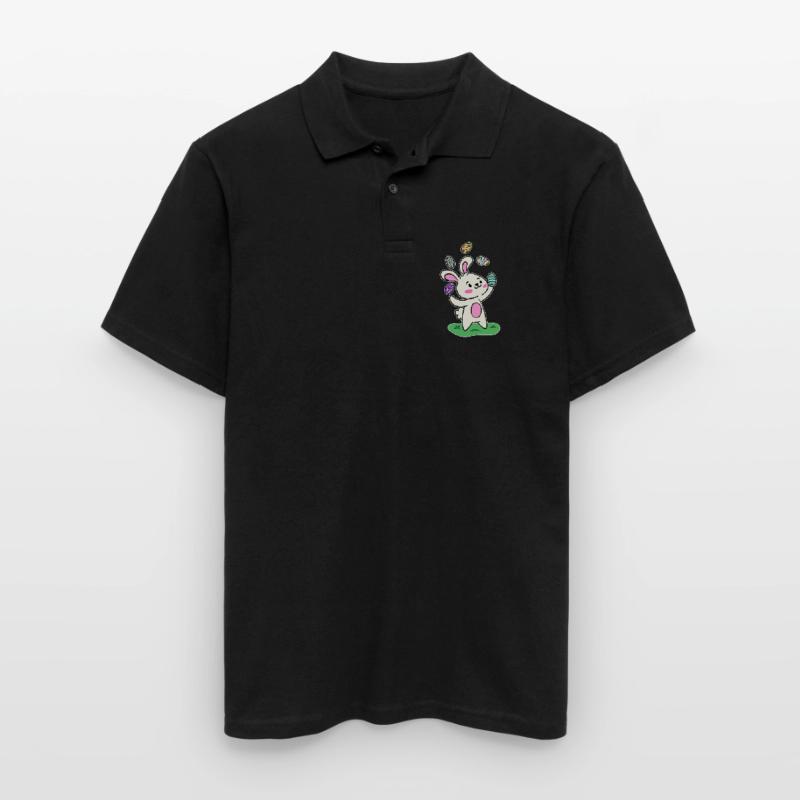 Easter bunny Easter bunny Easter eggs Happy Easter Men's Polo Shirt