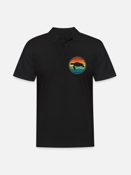 Turtle sea turtle - Men's Polo Shirt - black