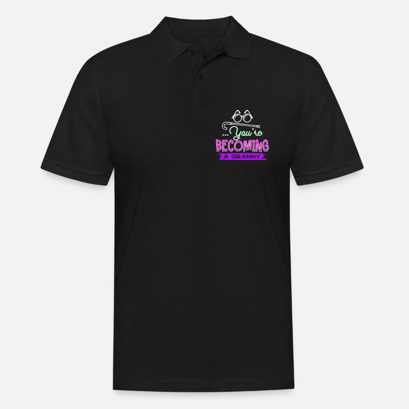 Glückwunsch Großmutter Oma Statement Brille - Männer Poloshirt - Schwarz